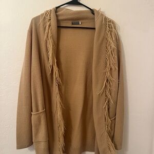 EARTHBOUND Trading Co. Knit Fringed Cardigan